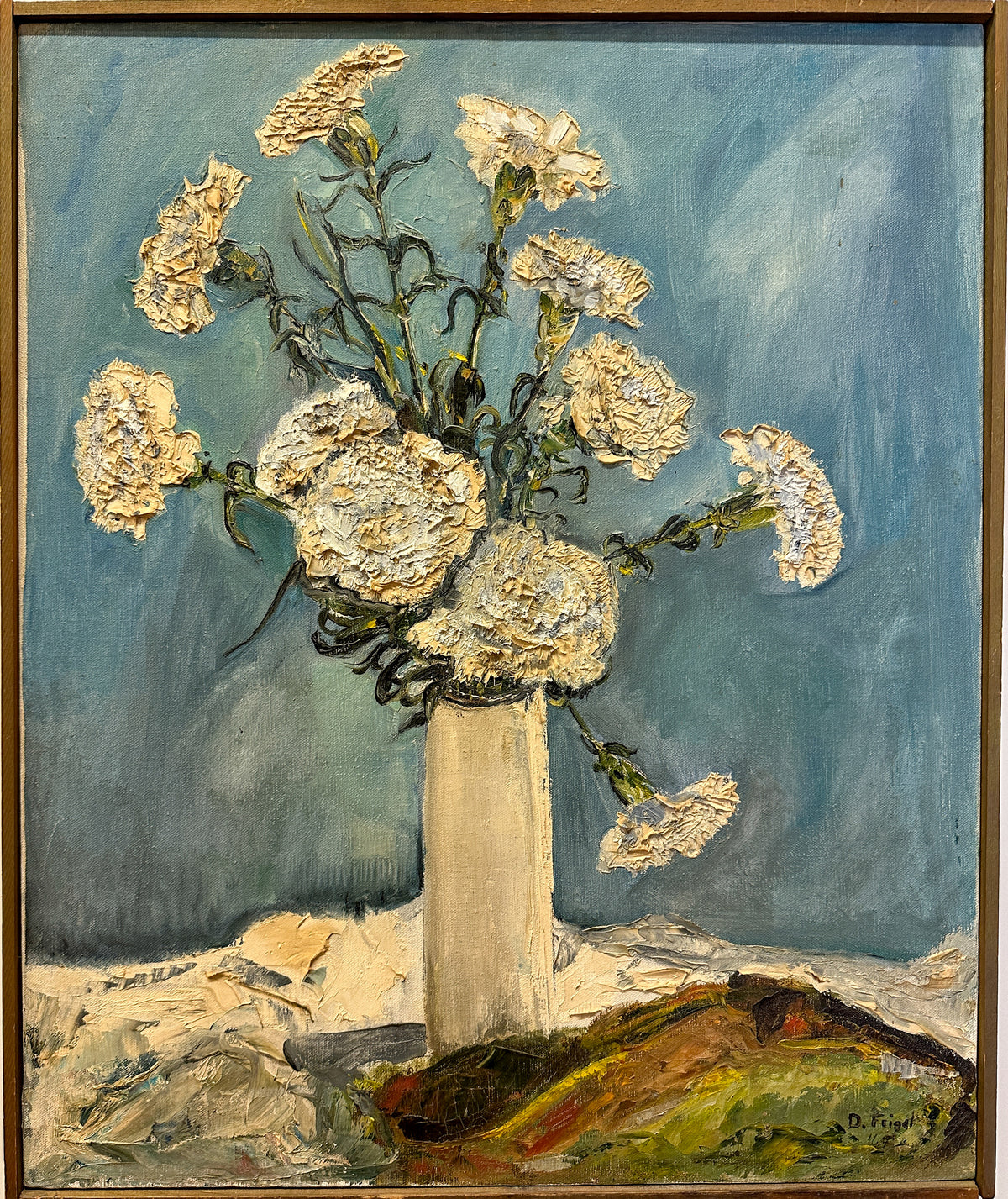 White Carnations Painting