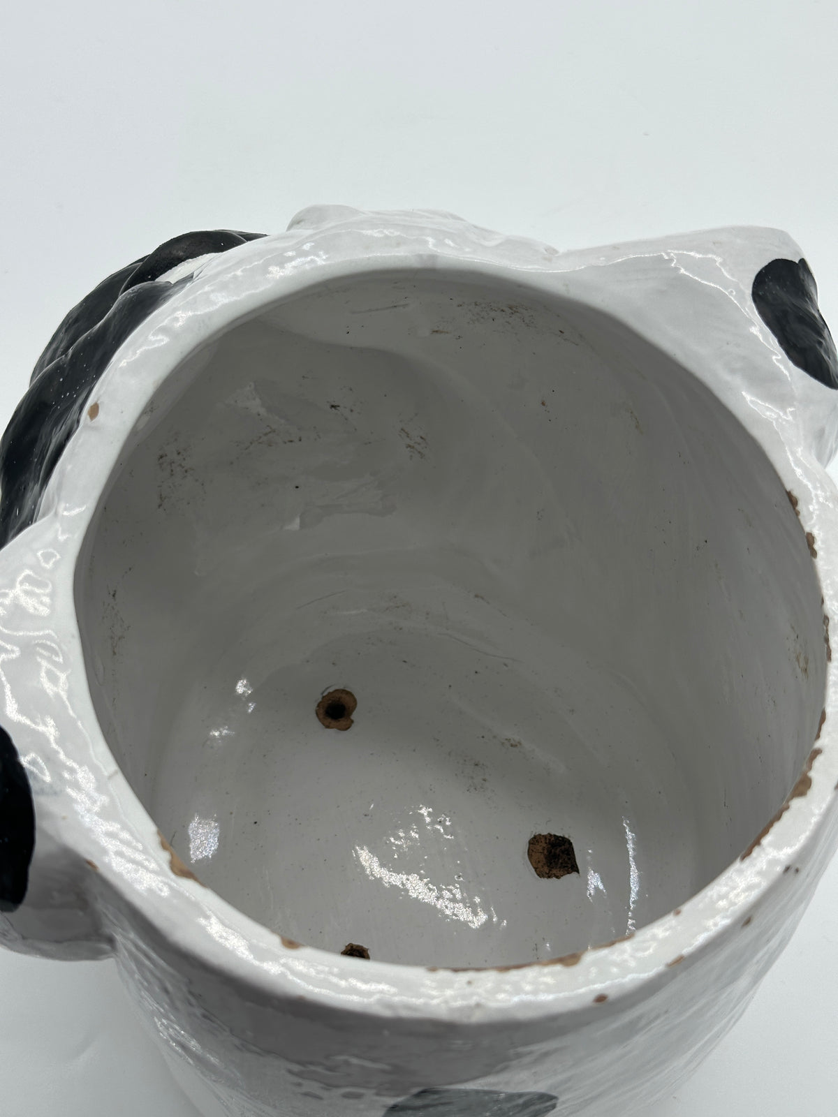 Ceramic Bulldog Planter