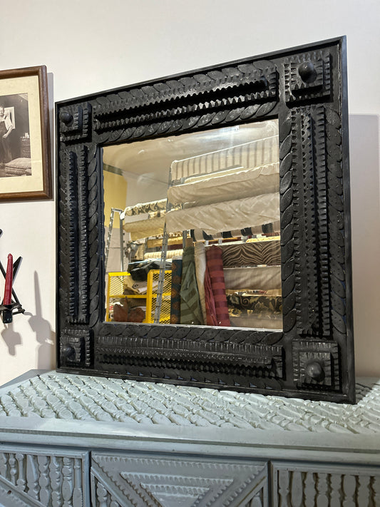 Folk Mirror Black
