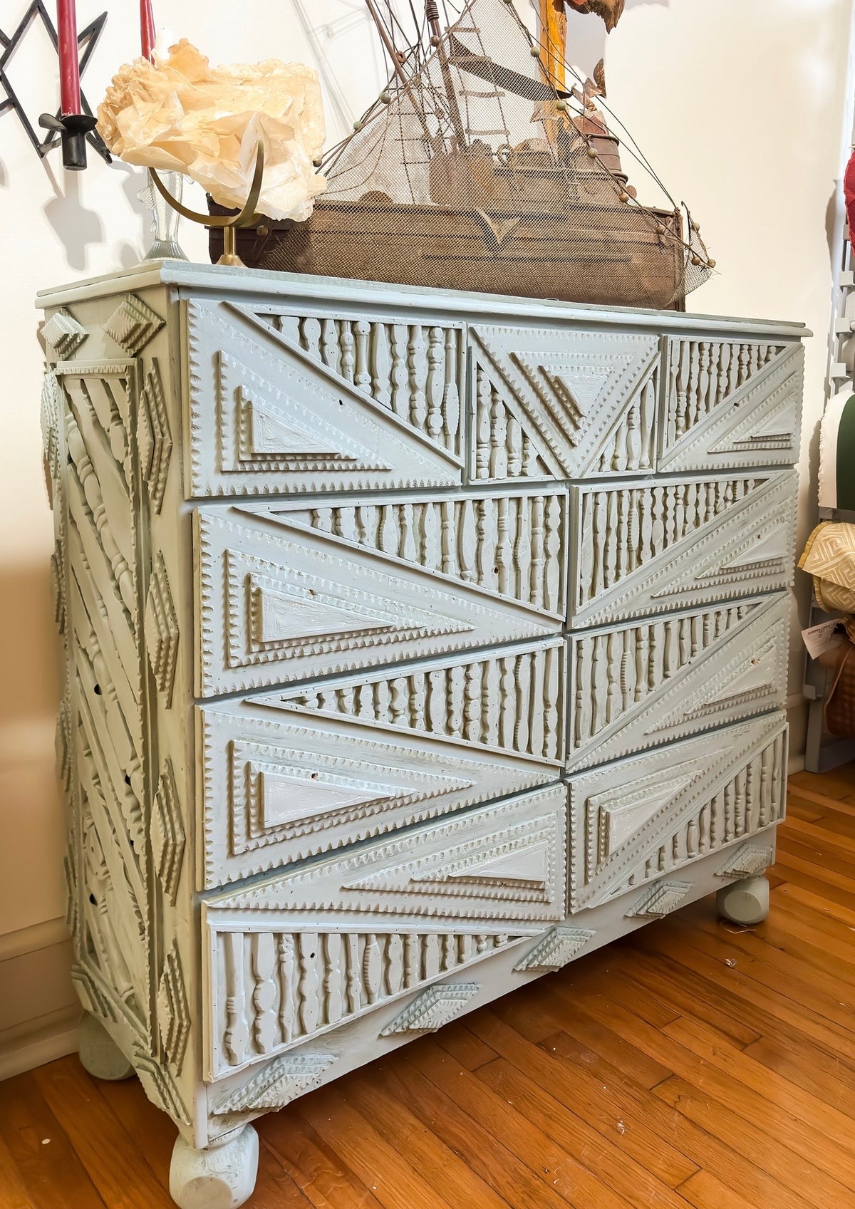 Artist Made Folk Chest