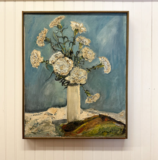 White Carnations Painting