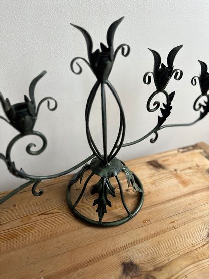 Vintage Iron Candelabra