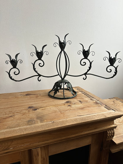 Vintage Iron Candelabra