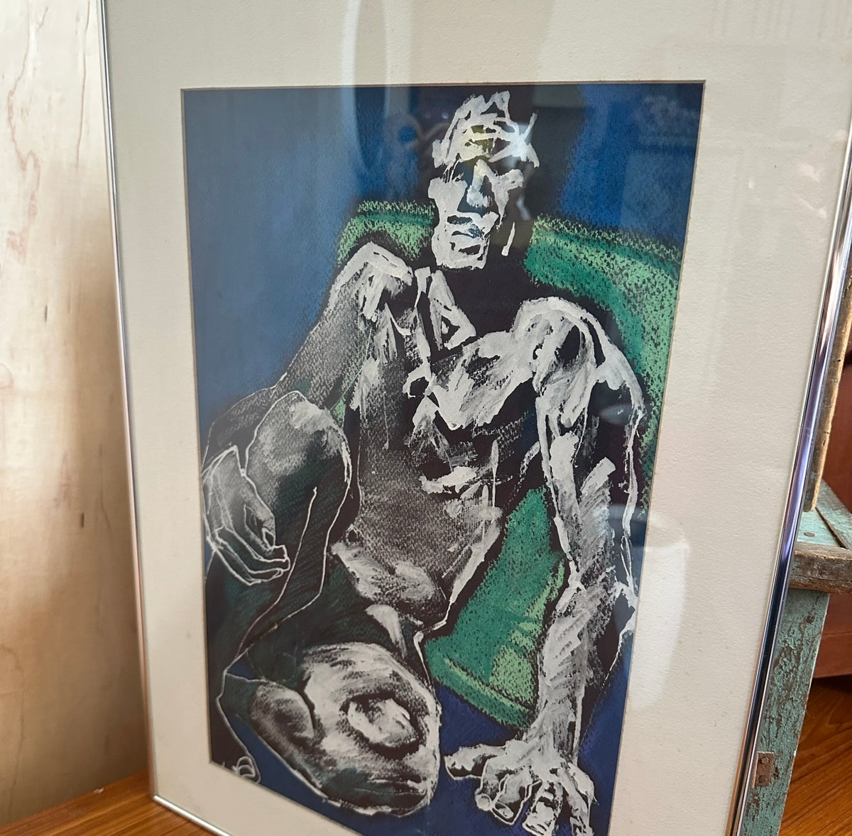Pastel Figure Framed