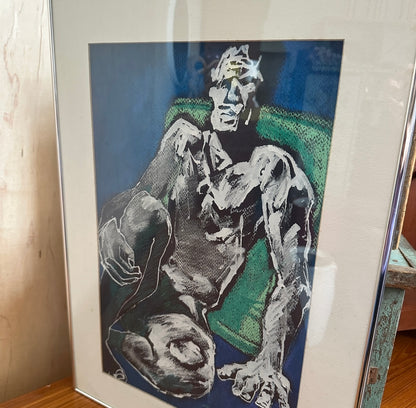 Pastel Figure Framed