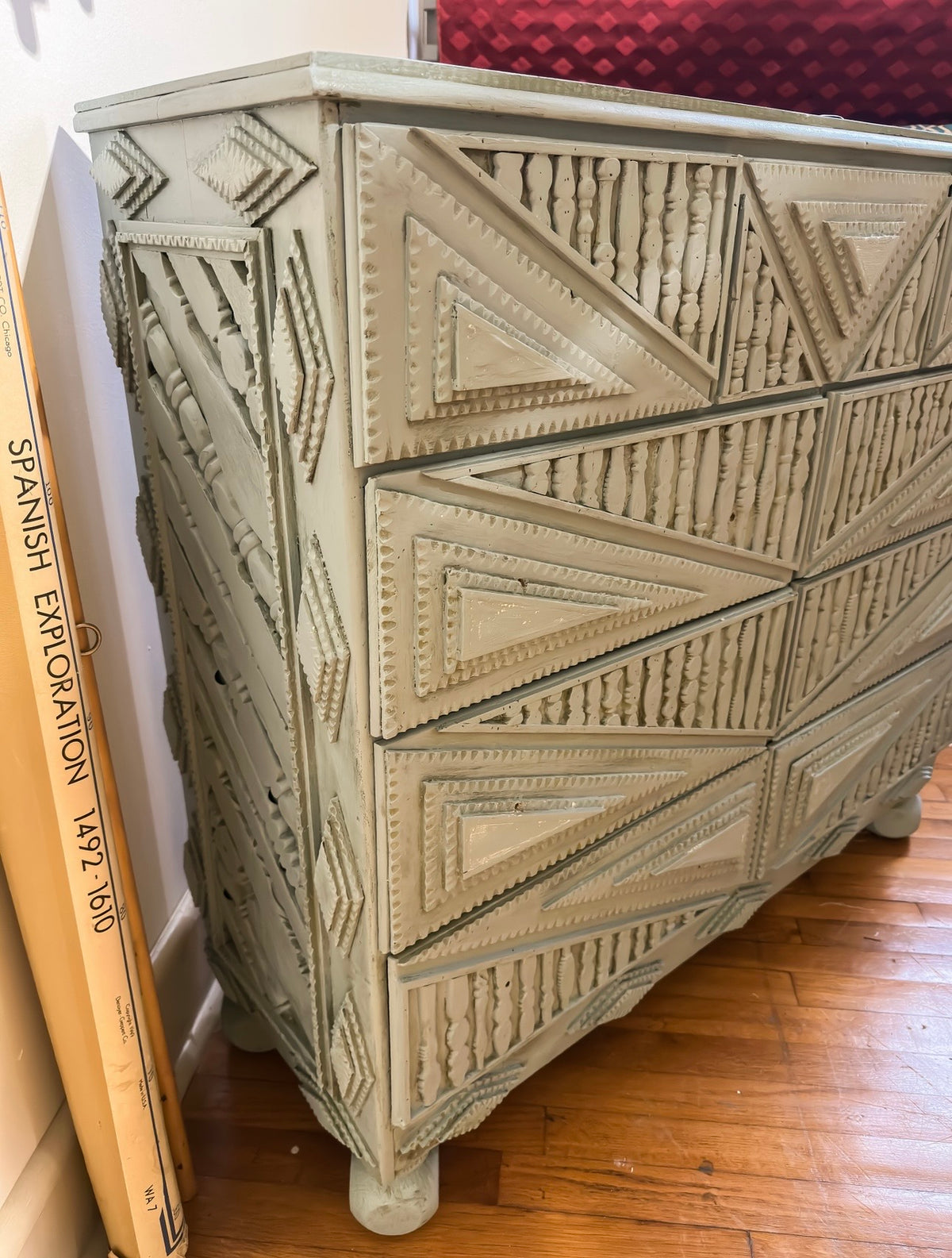 Artist Made Folk Chest