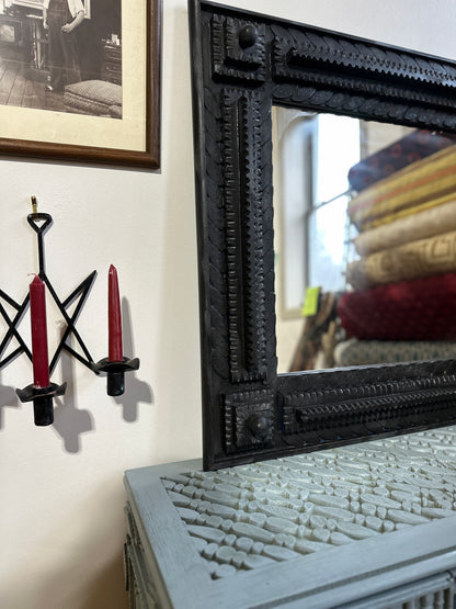 Folk Mirror Black