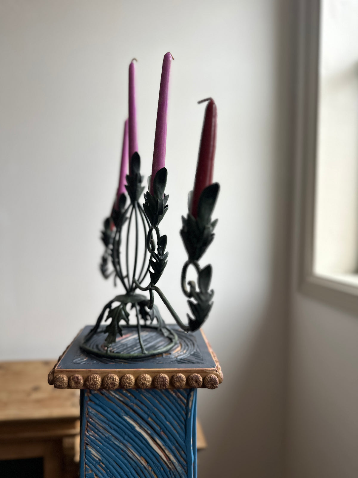 Vintage Iron Candelabra