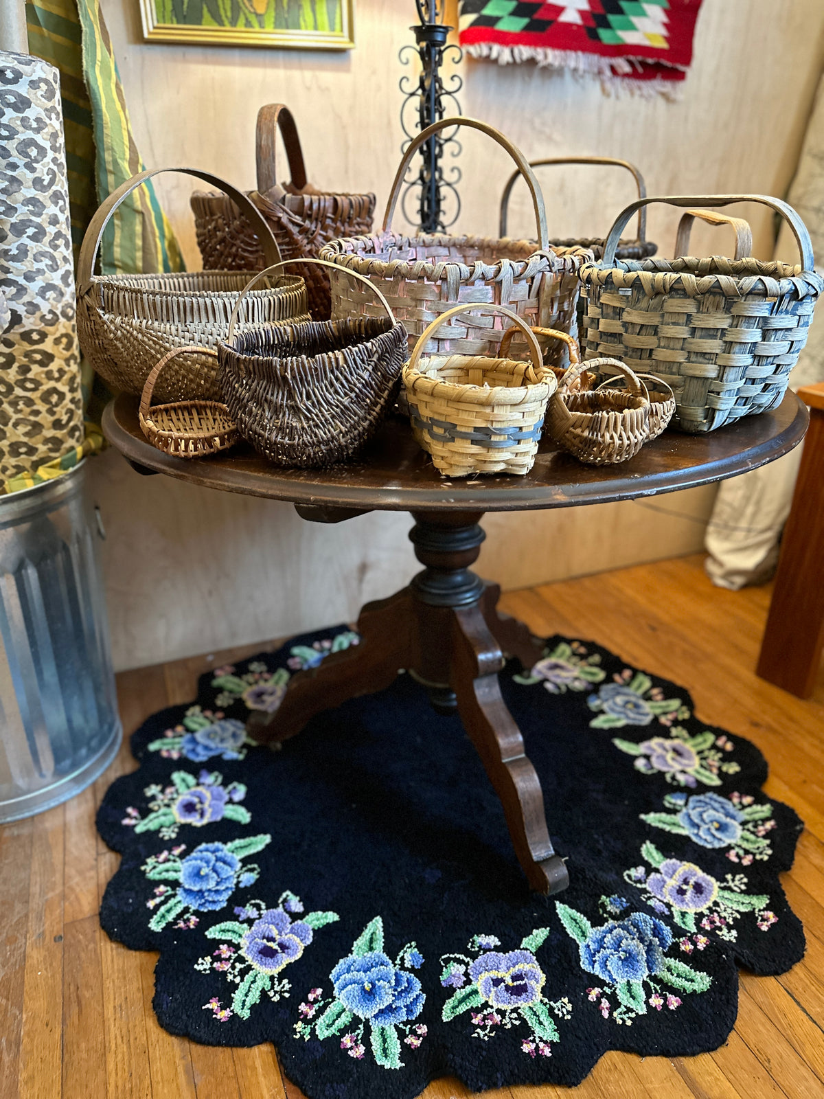 Hooked Violets Rug