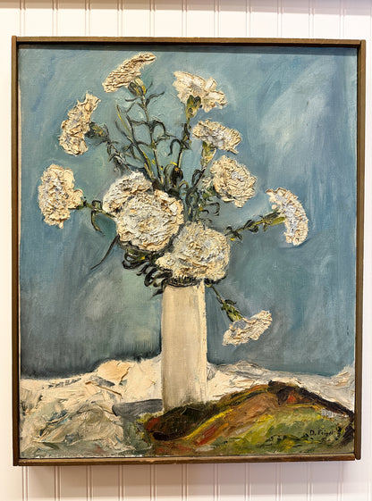White Carnations Painting