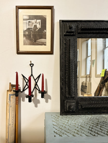 Folk Mirror Black