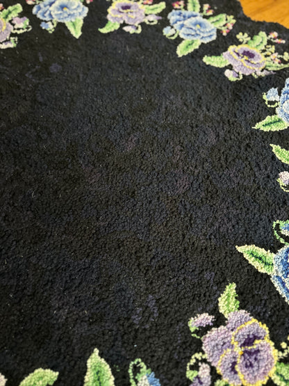 Hooked Violets Rug