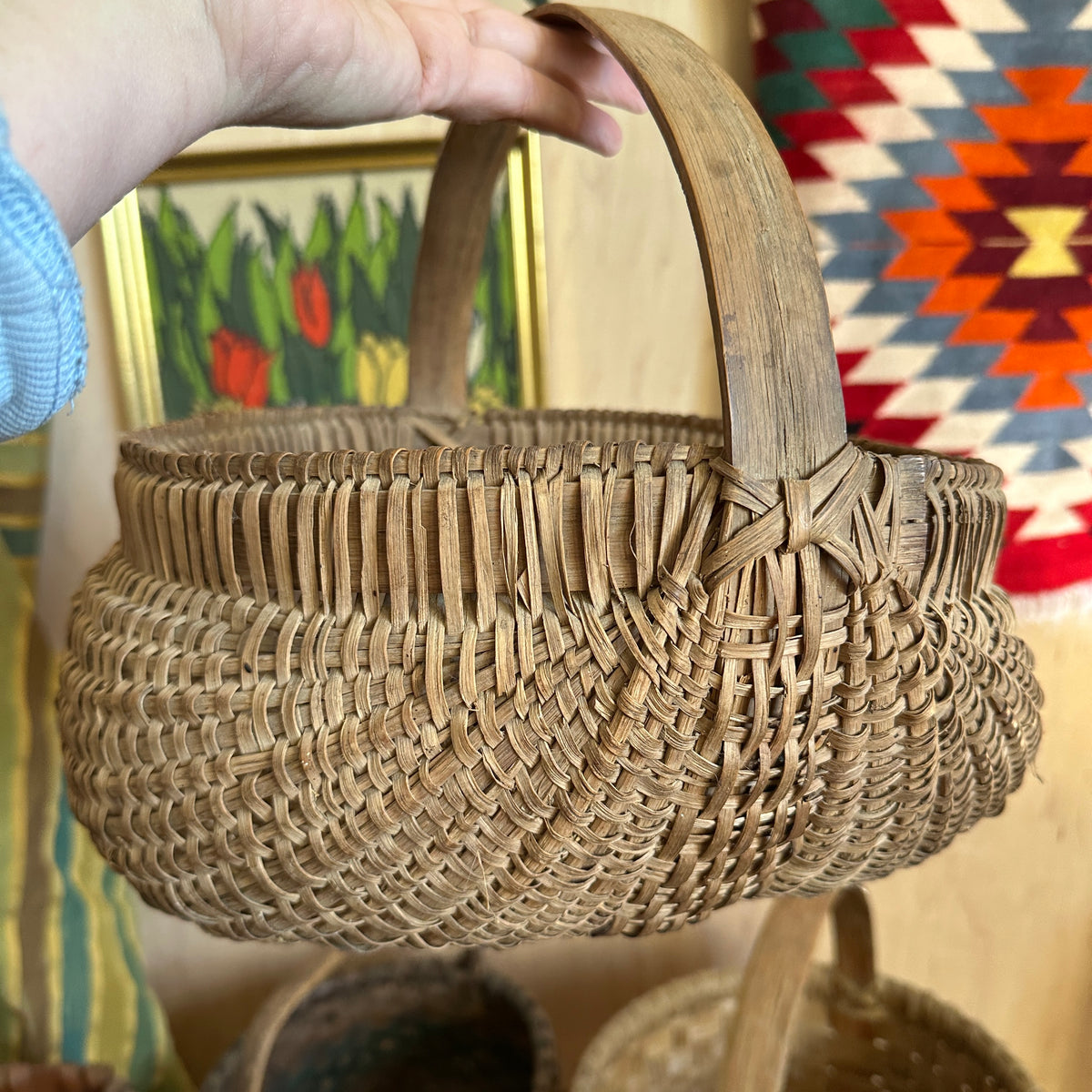 Hand Woven Gathering Basket