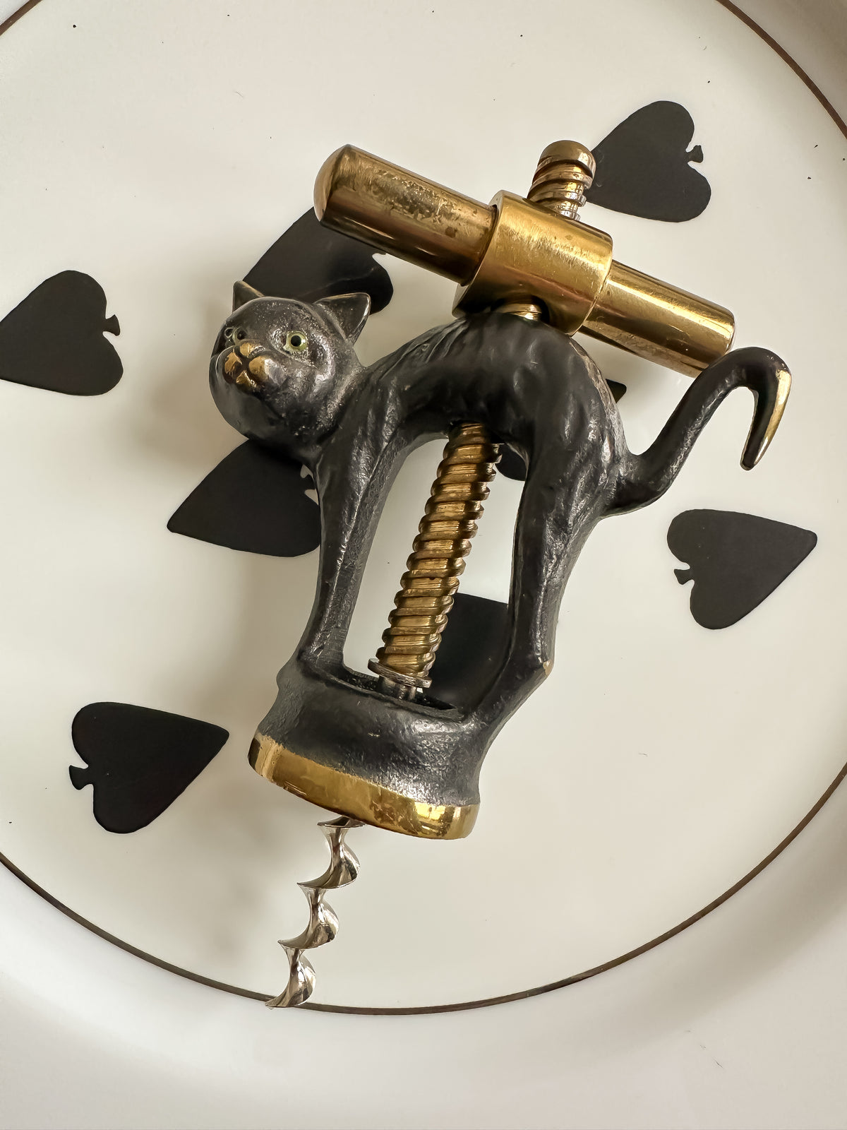 Walter Bosse Bronze Cat Corkscrew