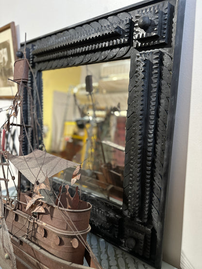 Folk Mirror Black