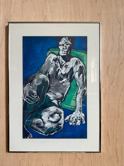 Pastel Figure Framed